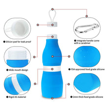 Load image into Gallery viewer, Collapsible Water Bottle
